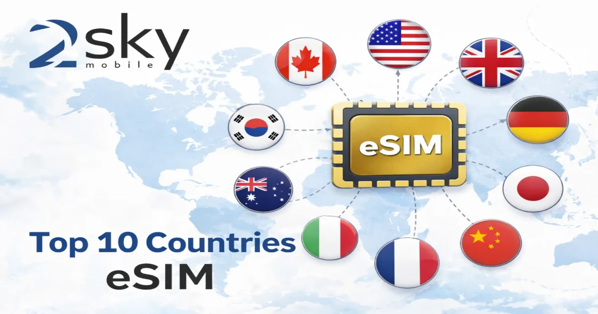 Top 10 Countries for eSIM Adoption in 2026: Data & Analysis